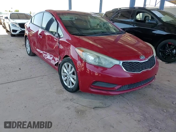 2014 Kia Forte LX with VIN KNAFX4A62E5097189, listed as a Copart auction lot 48548465 with 93,600 mi miles and Salvage Title. Bid and sale history available at carsss.com. Image 11.