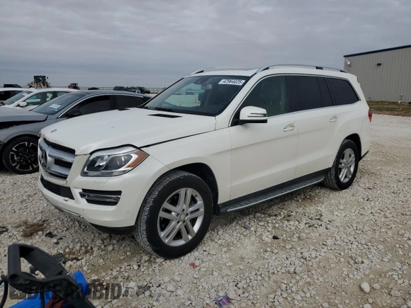 2016 Mercedes-Benz GL with VIN 4JGDF6EE5GA709983, listed as a Copart auction lot 42964025 with 97,483 mi miles and Clean Title. Bid and sale history available at carsss.com. Image 1.
