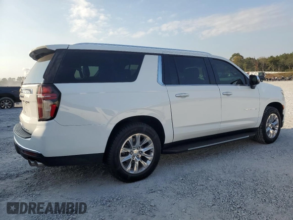 2022 Chevrolet Suburban Premier with VIN 1GNSCFKD2NR180661, listed as a Copart auction lot 74840484 with 55,972 mi miles and Salvage title. Bid and sale history available at DreamBid. Image 3.