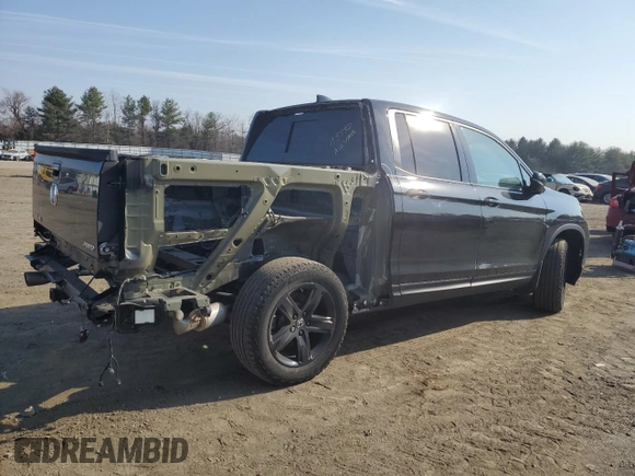2023 Honda Ridgeline Black Edition with VIN 5FPYK3F85PB019576, listed as a Copart auction lot 48588305 with 56,563 mi miles and Salvage title. Bid and sale history available at DreamBid. Image 3.