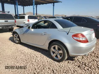 2007 Mercedes-Benz SLK-Class 3.0L with VIN WDBWK54F07F160403, listed as a Copart auction lot 43060145 with 168,421 mi miles and Salvage Title. Bid and sale history available at carsss.com. Image 2.