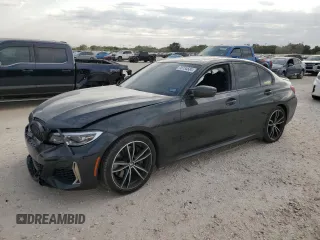 2020 BMW 3 Series M340i with VIN 3MW5U7J08L8B27832, listed as a Copart auction lot 76734584 with 0 mi miles and Salvage Title. Bid and sale history available at carsss.com. Image 1.