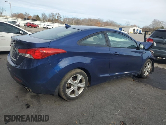 2013 Hyundai Elantra Coupe SE with VIN KMHDH6AE0DU010769, listed as a Copart auction lot 82054844 with 103,963 mi miles and Salvage Title. Bid and sale history available at carsss.com. Image 3.