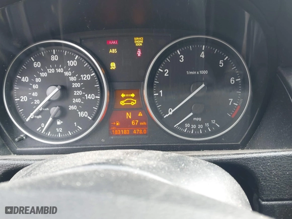 2013 BMW X1 xDrive28i with VIN WBAVL1C52DVR87782, listed as a IAAI auction lot 41846864 with 183,183 mi miles. Bid and sale history available at carsss.com. Image 7.