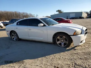 2012 Dodge Charger Police with VIN 2C3CDXAG9CH280480, listed as a Copart auction lot 87419724 with 135,677 mi miles and Salvage Title. Bid and sale history available at carsss.com. Image 4.