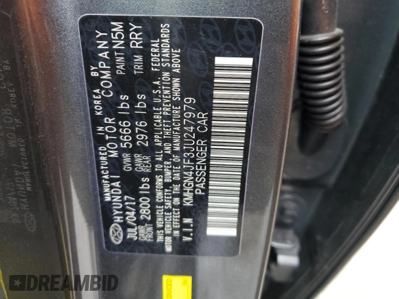 2018 Genesis G80 Ultimate with VIN KMHGN4JF3JU247979, listed as a Copart auction lot 83907914 with 43,951 mi miles and Salvage Title. Bid and sale history available at DreamBid. Image 13.