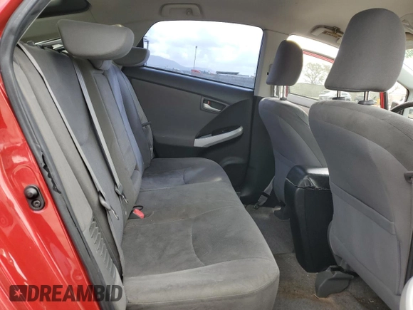 2012 Toyota Prius One with VIN JTDKN3DU6C5477032, listed as a Copart auction lot 51830945 with 196,872 mi miles and Salvage Title. Bid and sale history available at carsss.com. Image 10.