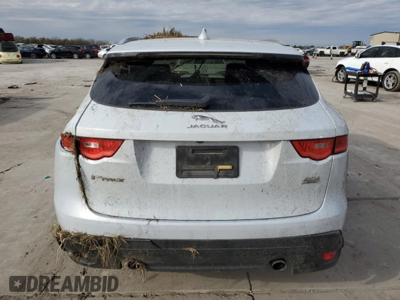 2018 Jaguar F-Pace 30t Portfolio with VIN SADCN2GXXJA321914, listed as a Copart auction lot 84450544 with 115,374 mi miles and Salvage title. Bid and sale history available at DreamBid. Image 6.