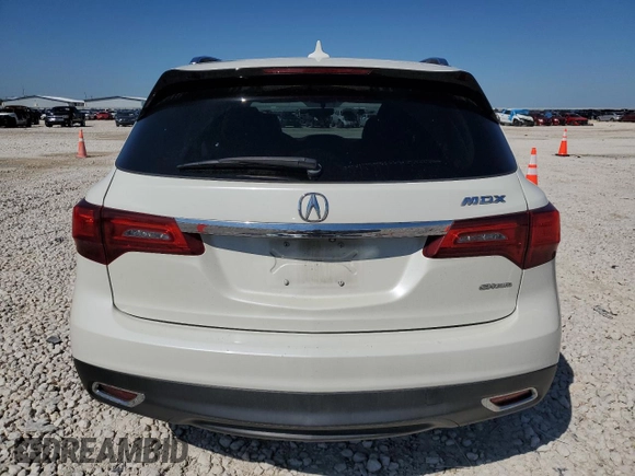 2016 Acura MDX with VIN 5FRYD4H20GB016066, listed as a Copart auction lot 51546355 with 128,770 mi miles and Salvage Title. Bid and sale history available at carsss.com. Image 6.