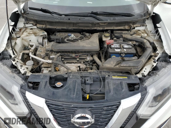 2017 Nissan Rogue S with VIN JN8AT2MT3HW143226, listed as a Copart auction lot 53018755 with 90,434 mi miles and Salvage Title. Bid and sale history available at carsss.com. Image 12.