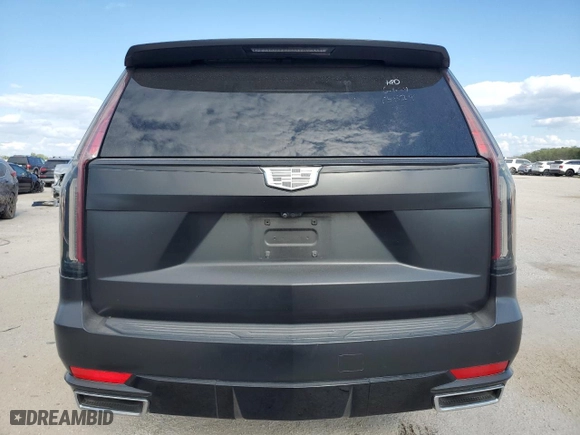 2022 Cadillac Escalade RWD Premium Luxury with VIN 1GYS3BKL1NR135293, listed as a Copart auction lot 67822574 with 37,779 mi miles and Clean Title. Bid and sale history available at carsss.com. Image 6.