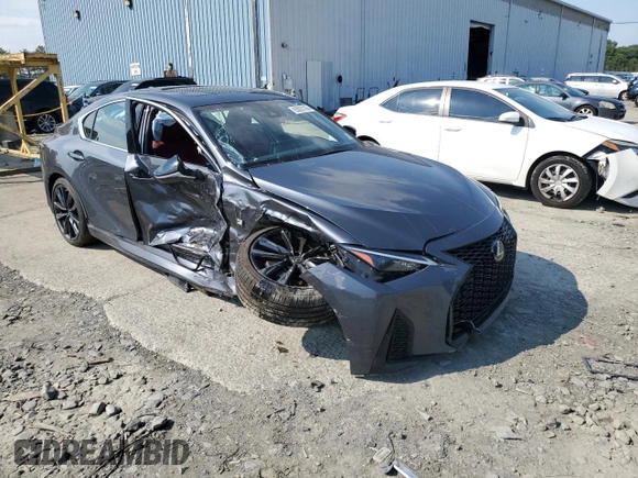 2021 Lexus IS 350 F Sport with VIN JTHGZ1E25M5022412, listed as a Copart auction lot 63022165 with Not provided miles and Salvage title. Bid and sale history available at DreamBid. Image 4.
