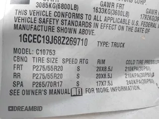 2008 Chevrolet Silverado 1500 1LT with VIN 1GCEC19J68Z269710, listed as a IAAI auction lot 40515761 with 241,686 mi miles and . Bid and sale history available at DreamBid. Image 9.