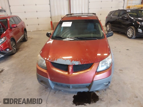 2003 Pontiac Vibe with VIN 5Y2SL62863Z429892, listed as a IAAI auction lot 41932245 with 249,937 mi miles. Bid and sale history available at carsss.com. Image 6.