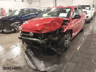 2025 Volkswagen Jetta Sport with VIN 3VWBX7BU2SM011768, listed as a IAAI auction lot 40951748 with 869 mi miles. Bid and sale history available at carsss.com. Image 6.