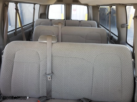 2017 Chevrolet Express Passenger LT with VIN 1GAZGPFF0H1263823, listed as a Copart auction lot 69489374 with 199,482 mi miles and Salvage Title. Bid and sale history available at carsss.com. Image 10.