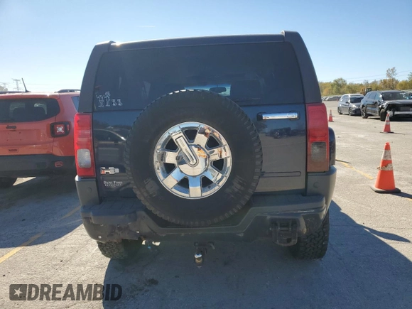 2007 Hummer H3 SUV with VIN 5GTDN13E278234502, listed as a Copart auction lot 75879284 with 202,011 mi miles and Clean Title. Bid and sale history available at carsss.com. Image 6.