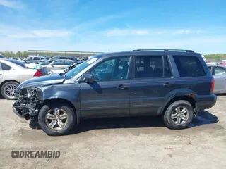 2005 Honda Pilot EX-L with VIN 2HKYF18625H515771, listed as a IAAI auction lot 42152527 with 293,380 mi miles and . Bid and sale history available at DreamBid. Image 14.