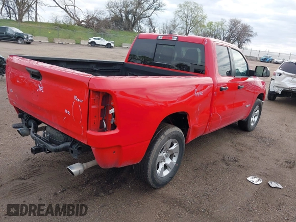 2023 Ram 1500 Big Horn with VIN 1C6SRFBT7PN620356, listed as a IAAI auction lot 41892108 with 44,824 mi miles. Bid and sale history available at carsss.com. Image 4.