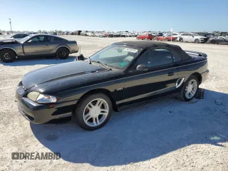 1996 Ford Mustang GT with VIN 1FALP45X3TF204806, listed as a Copart auction lot 84204974 with 137,676 mi miles and Salvage Title. Bid and sale history available at carsss.com. Image 1.