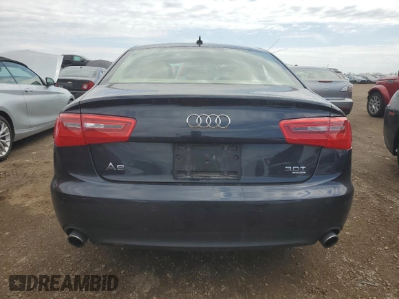 2014 Audi A6 Premium Plus with VIN WAUFGAFC2EN162765, listed as a Copart auction lot 54138005 with 32,580 mi miles and Salvage title. Bid and sale history available at DreamBid. Image 6.