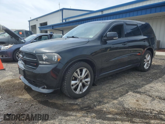 2012 Dodge Durango R/T with VIN 1C4SDJCT8CC301577, listed as a Copart auction lot 55934735 with 127,691 mi miles and Salvage title. Bid and sale history available at DreamBid. Image 1.