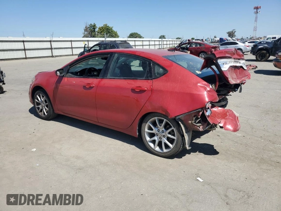 2013 Dodge Dart SXT with VIN 1C3CDFBA8DD181832, listed as a Copart auction lot 60302065 with 125,527 mi miles and Salvage title. Bid and sale history available at DreamBid. Image 2.