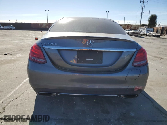 2017 Mercedes-Benz C 350e with VIN 55SWF4HB0HU225441, listed as a Copart auction lot 41779345 with 91,695 mi miles and Salvage Title. Bid and sale history available at DreamBid. Image 6.