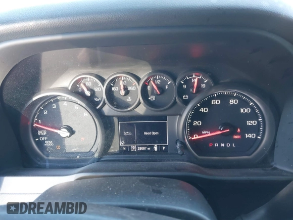 2022 Chevrolet Silverado 1500 Custom with VIN 1GCPDBEK0NZ604529, listed as a IAAI auction lot 41339561 with 29,697 mi miles. Bid and sale history available at carsss.com. Image 7.