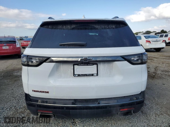 2021 Chevrolet Traverse Premier with VIN 1GNERKKW8MJ132911, listed as a Copart auction lot 42950495 with 72,125 mi miles and Salvage Title. Bid and sale history available at carsss.com. Image 6.