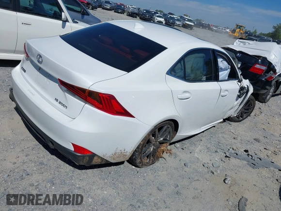 2017 Lexus IS 200t with VIN JTHBA1D29H5050318, listed as a IAAI auction lot 40234314 with 109,488 mi miles and . Bid and sale history available at DreamBid. Image 4.