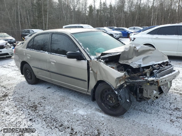 2003 Honda Civic DX with VIN 2HGES16463H927389, listed as a Copart auction lot 50411935 with 119,800 mi miles and Salvage Title. Bid and sale history available at carsss.com. Image 4.