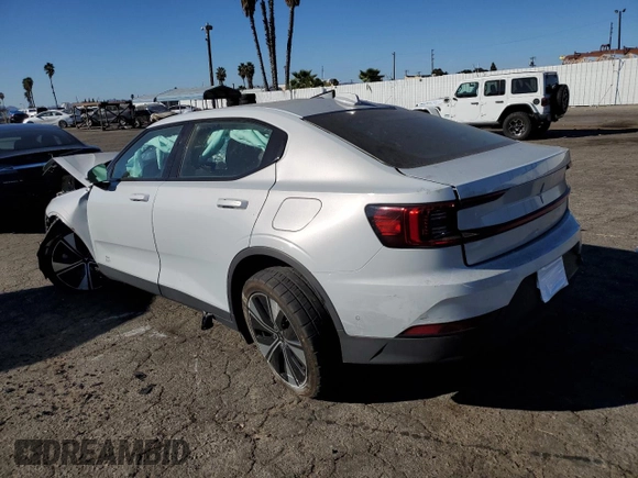 2023 Polestar 2 with VIN YSMED3KA1PL150827, listed as a Copart auction lot 80956224 with 0 mi miles and Salvage Title. Bid and sale history available at carsss.com. Image 2.