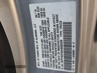 2017 Honda Ridgeline RTL-T with VIN 5FPYK2F6XHB002959, listed as a Copart auction lot 87286384 with 97,749 mi miles and Salvage title. Bid and sale history available at DreamBid. Image 13.