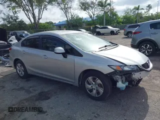 2013 Honda Civic LX with VIN 19XFB2F5XDE041056, listed as a IAAI auction lot 42438183 with 110,337 mi miles and . Bid and sale history available at DreamBid. Image 1.