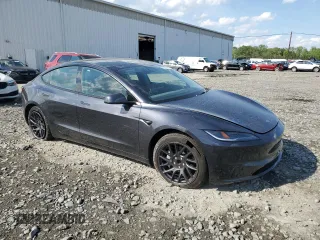 2025 Tesla Model 3 Long Range with VIN 5YJ3E1EA1SF904045, listed as a Copart auction lot 55382675 with 6,270 mi miles and Salvage title. Bid and sale history available at DreamBid. Image 4.