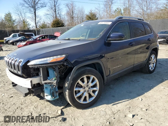 2014 Jeep Cherokee Limited with VIN 1C4PJLDB8EW143548, listed as a Copart auction lot 45170365 with 183,260 mi miles and Salvage Title. Bid and sale history available at carsss.com. Image 1.