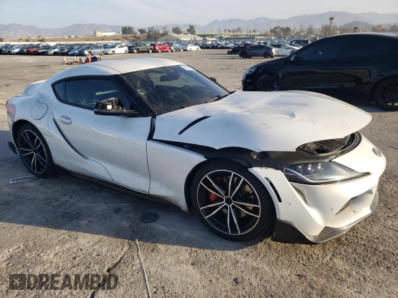 2021 Toyota Supra 3.0 with VIN WZ1DB0C03MW036292, listed as a Copart auction lot 42788405 with Not Provided miles and Salvage Title. Bid and sale history available at DreamBid. Image 4.
