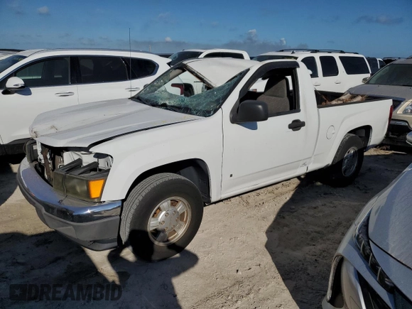 2006 GMC Canyon Work Truck with VIN 1GTCS148768285500, listed as a Copart auction lot 76156584 with 0 mi miles and Salvage Title. Bid and sale history available at carsss.com. Image 1.