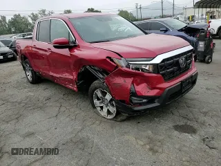 2025 Honda Ridgeline RTL z VIN 5FPYK3F57SB023210, wystawiony jako Copart lot #53093665 z przebiegiem 898 mil mil oraz Szkoda całkowita • Salvage title. Historia ofert i sprzedaży dostępna na DreamBid. Obrazek 10.