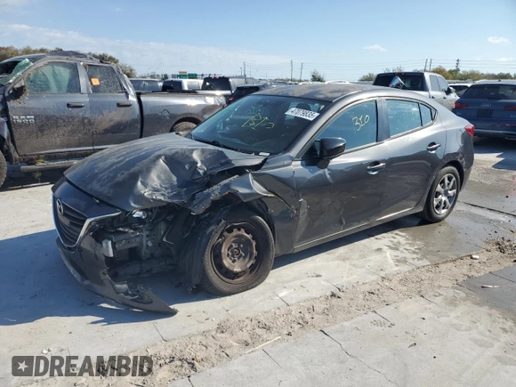 2015 Mazda 3 i SV with VIN JM1BM1T77F1247420, listed as a Copart auction lot 47079835 with 155,968 mi miles and Salvage Title. Bid and sale history available at carsss.com. Image 1.