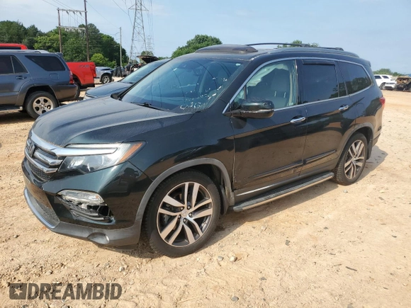 2018 Honda Pilot Elite with VIN 5FNYF6H03JB019900, listed as a Copart auction lot 57497235 with 60,358 mi miles and Salvage title. Bid and sale history available at DreamBid. Image 1.