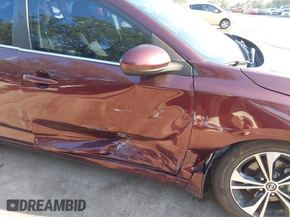 2021 Nissan Sentra SV with VIN 3N1AB8CV6MY267856, listed as a IAAI auction lot 42162019 with 48,165 mi miles and . Bid and sale history available at DreamBid. Image 6.