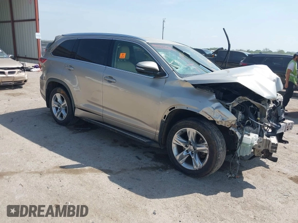 2015 Toyota Highlander Limited with VIN 5TDYKRFH3FS083587, listed as a IAAI auction lot 42045652 with Not provided miles and . Bid and sale history available at DreamBid. Image 1.