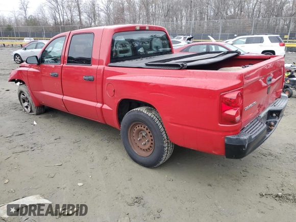 2005 Dodge Dakota ST with VIN 1D7HE28K65S327610, listed as a Copart auction lot 85671484 with 188,264 mi miles and Salvage Title. Bid and sale history available at DreamBid. Image 2.