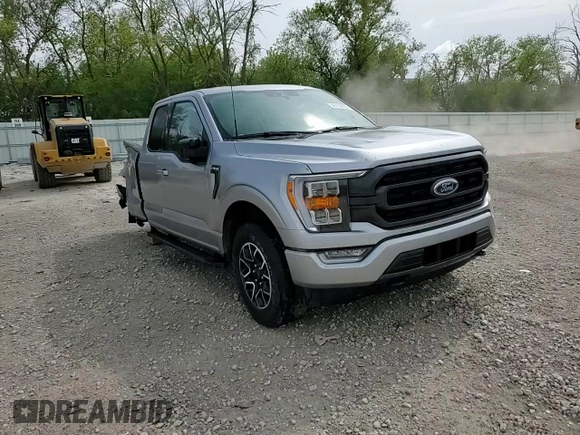 2021 Ford F-150 XL with VIN 1FTEX1EP6MFC95394, listed as a Copart auction lot 56753255 with 57,647 mi miles and Non repairable. Bid and sale history available at DreamBid. Image 14.