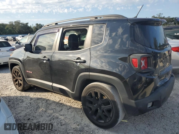 2017 Jeep Renegade Latitude with VIN ZACCJABB7HPG59973, listed as a Copart auction lot 76463964 with 164,130 mi miles and Salvage Title. Bid and sale history available at carsss.com. Image 2.