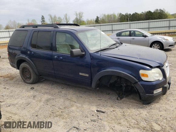 2007 Ford Explorer XLT with VIN 1FMEU73E77UB77394, listed as a Copart auction lot 51183335 with 190,128 mi miles and Salvage Title. Bid and sale history available at carsss.com. Image 4.