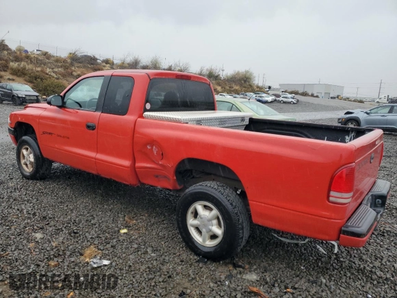 1998 Dodge Dakota SLT with VIN 1B7GG22X1WS598712, listed as a Copart auction lot 76095004 with 196,012 mi miles and Salvage Title. Bid and sale history available at carsss.com. Image 2.