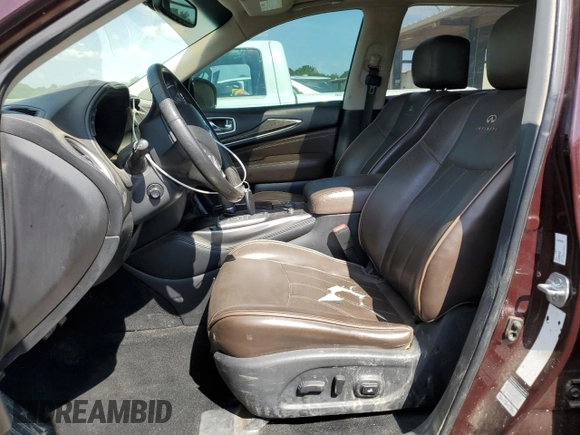 2014 Infiniti QX60 with VIN 5N1AL0MN5EC528670, listed as a Copart auction lot 54874095 with 178,916 mi miles and Salvage Title. Bid and sale history available at DreamBid. Image 7.